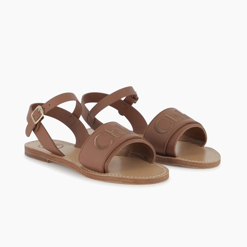 Chloe Kids Tan Sandals